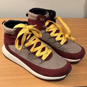 Merrell Red and Yellow Lace Up Boots